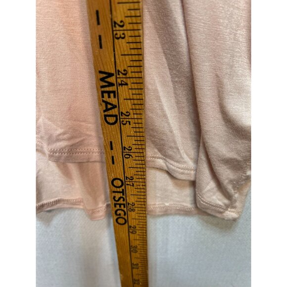 Shop Basic USA Womens Dolman Sleeve Round Neck Rayon Blouse Size L Beige Stretch - Picture 9 of 12